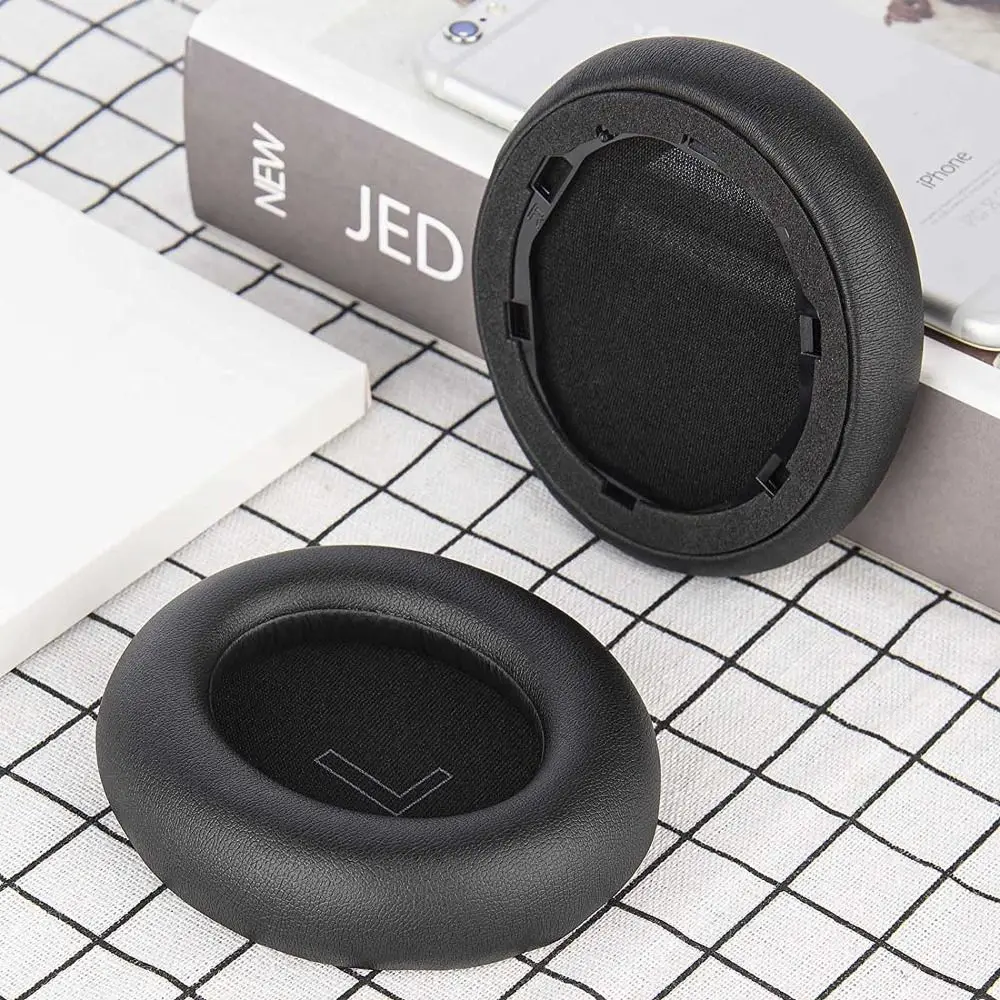 2db Búzakalász Lábszárvédő számára anker soundcore Élet Q20 Q20BT headphone Helyettesítés Búzakalász Kárpitoz Dúcsüveg cups fedezze earpads javító alkatrészek