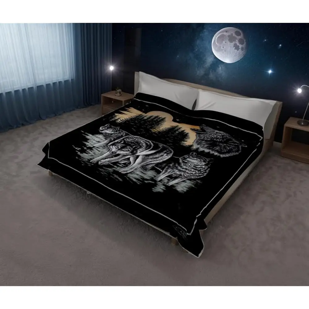 

Корейское тяжелое норковое одеяло Super Thi (королева, 119 Wolf Black)