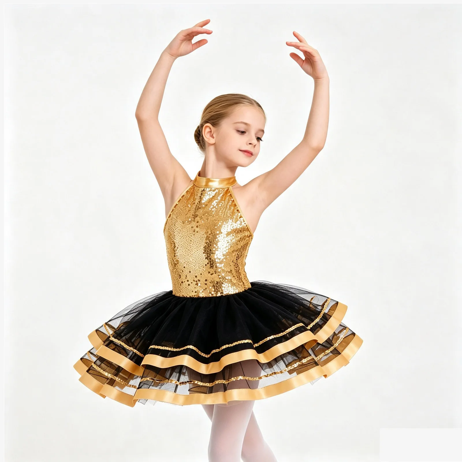 criancas-meninas-ballet-jazz-danca-desempenho-traje-espumante-lantejoulas-decoradas-alcas-oco-volta-bailarina-tutu-malha-vestido-de-danca