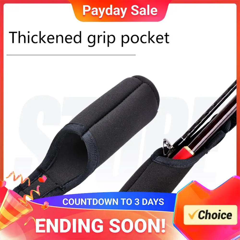 Adjustable Fishing Rod Strapping Wrap Breathable Fishing Rod Wrap Band Splash-resistant Wear-resistant Outdoor Fish Tool