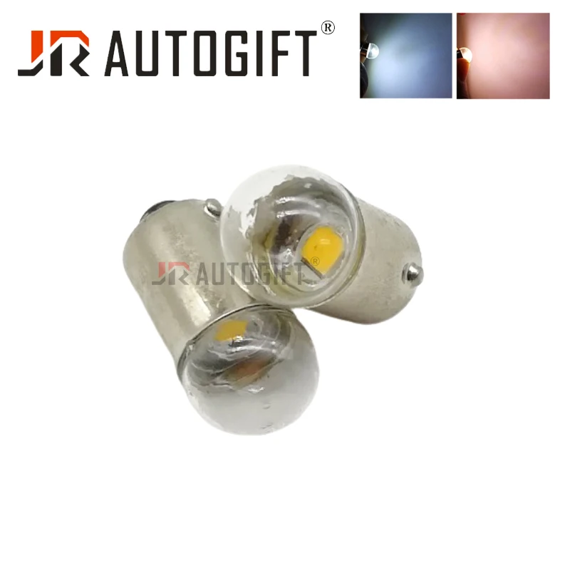 

500Pcs Small Size Bulb Shorter BA9S T4W LED Car light T2W T3W H5W interior License Plate light 3030 LED 12V 24V Warm White 4300K