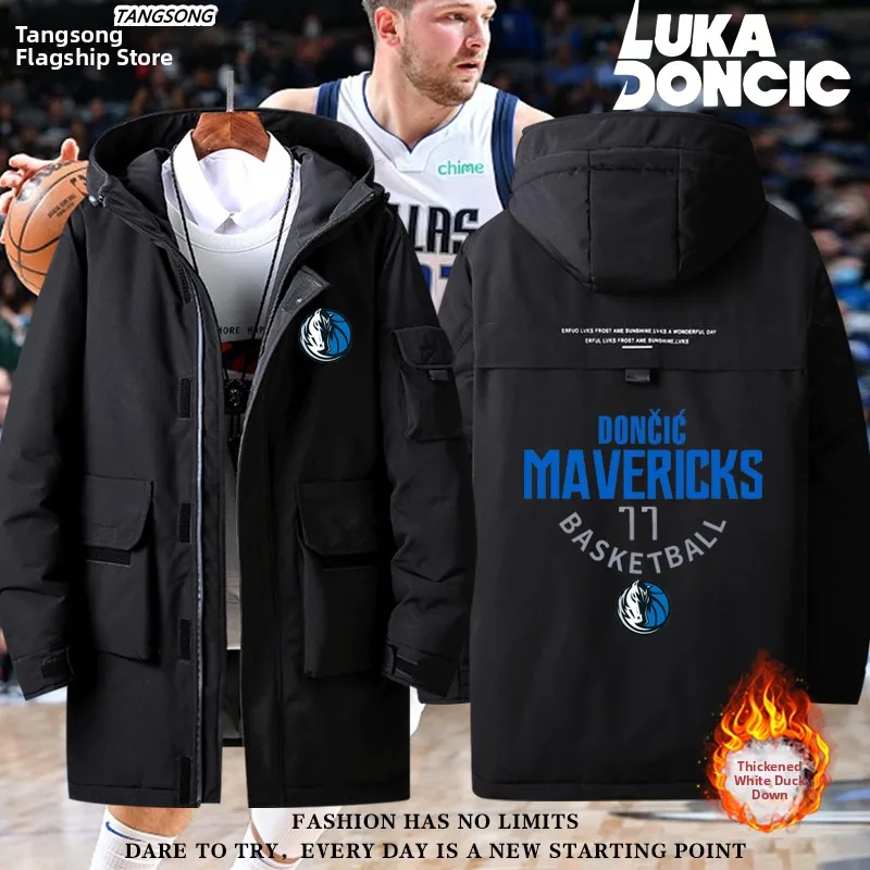 

Dongqiqi Baskeall Game Jaet 77 Number Sportswear ex down Jaet Coat for Autumn Winter Warm Thiened Long Sve Zipper