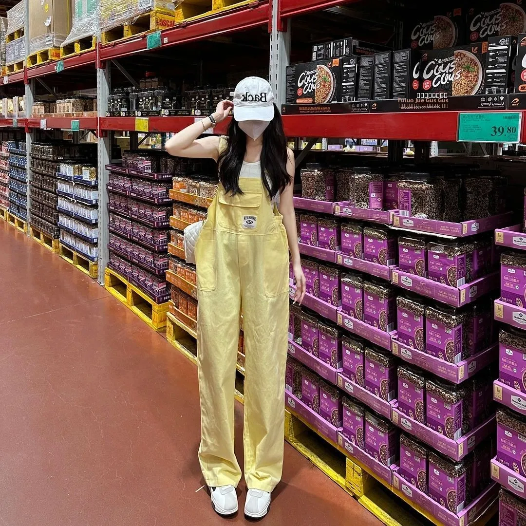 

Korean Style Dopaamine Denim Wide Leg Pants Women's New 2026 Spring Summer Design Cute Small Size Japanese Style Jeans