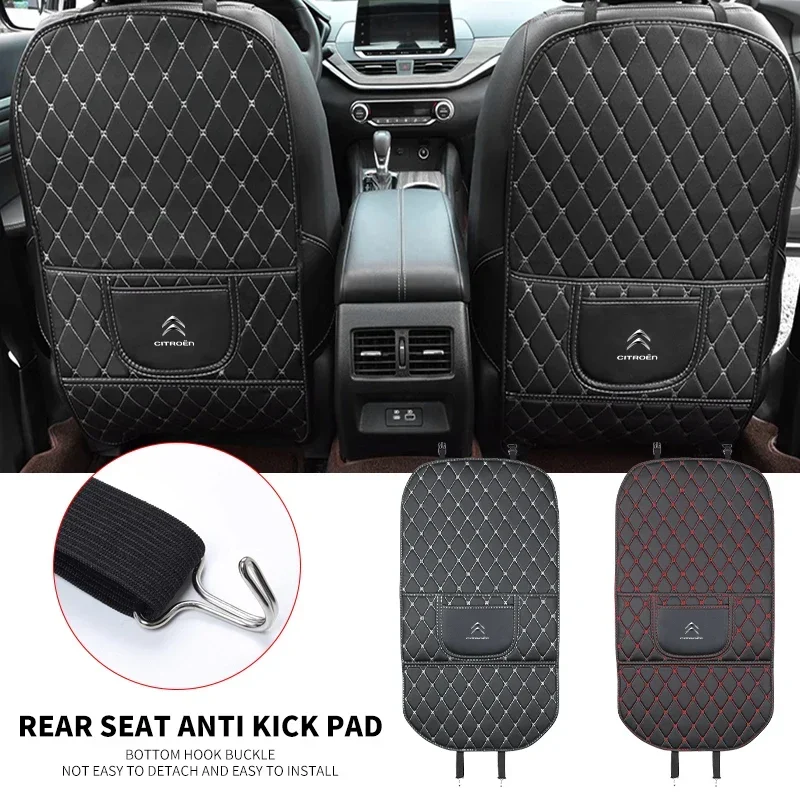 

Car Seat Backrest Anti-kick Pad Auto Accessories For Citroen C4 C3 C5 C6 C1 Jumpy VTS Picasso Berlingo C-Elysee C2 C-CROSSER C8