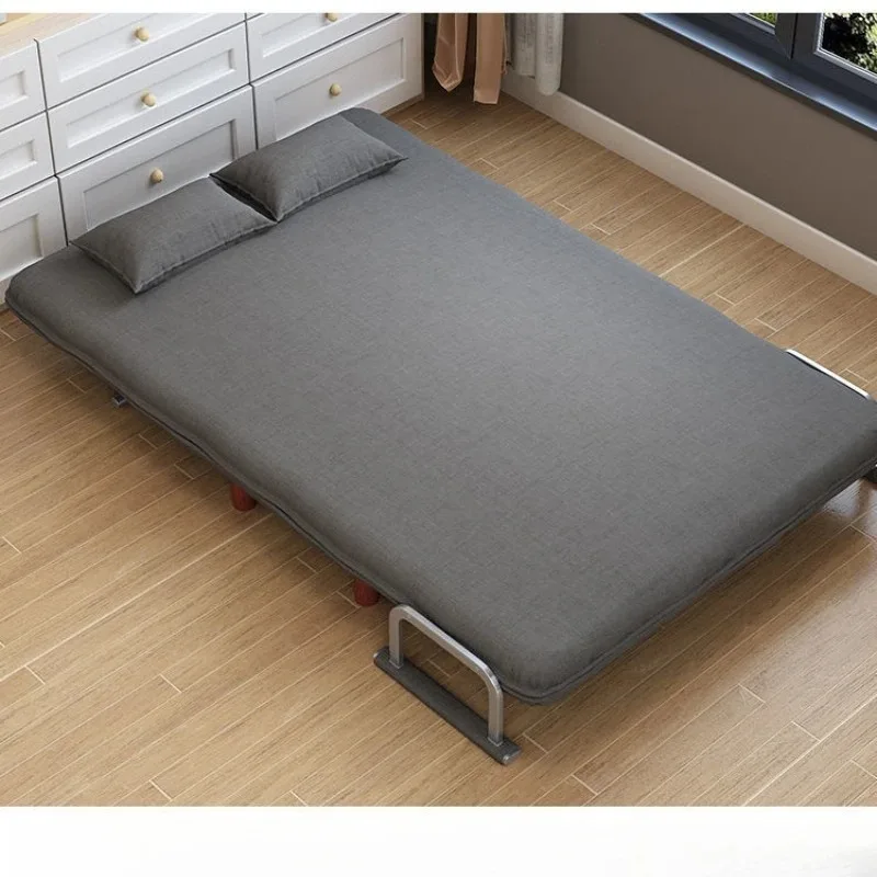 dual-purpose living room multi-functional lunch break lazy sofa space-saving single Internet celebrity fabric sofa bed