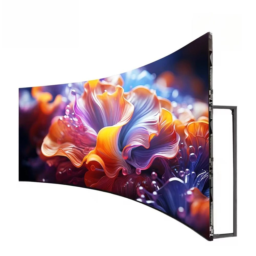 Outdoor Mobile Fixed Light Emitting Diode Display P2.6 P2.9 Electronic Curved Light Emitting Diode Full Color Display