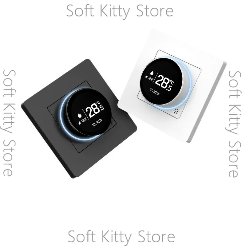 Smart home knob floor heating thermostat remote timing energy-saving temperature regulation - view 3