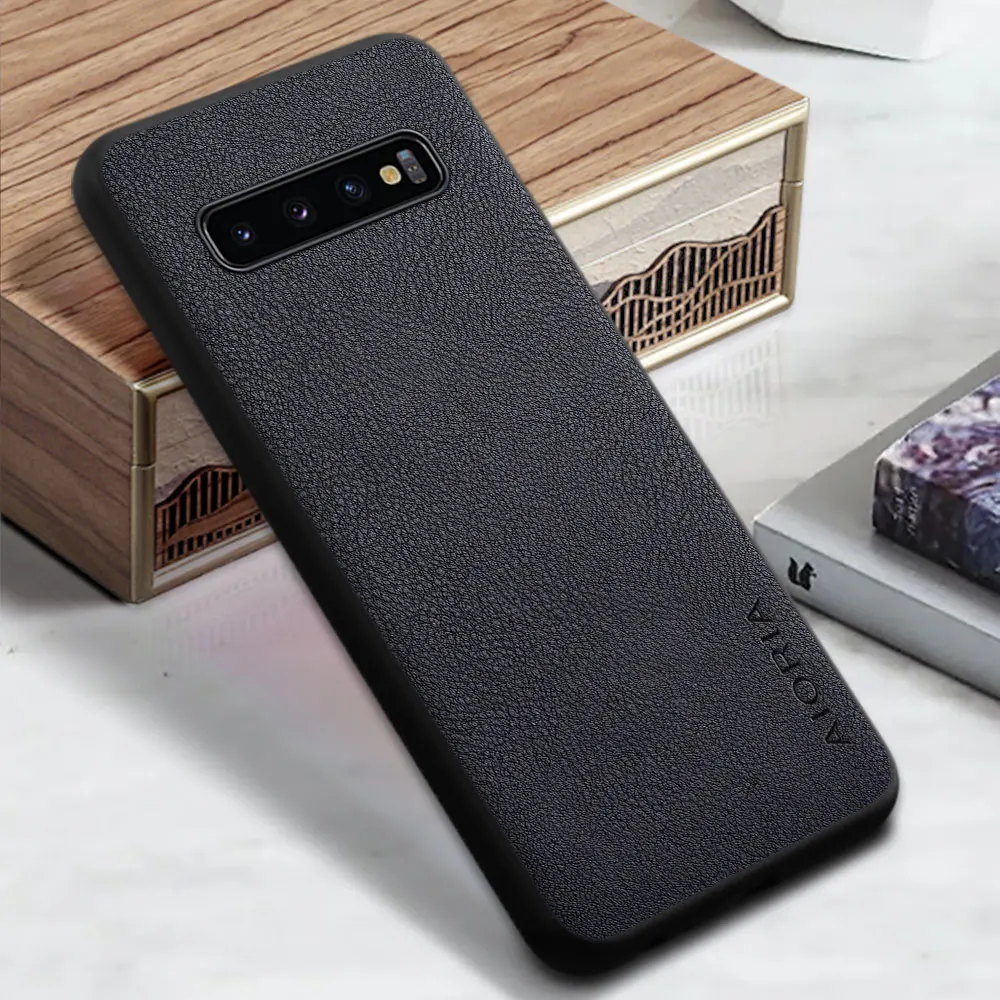 Case for Samsung Galaxy S10 Plus Lite 5G S10E Phone Cover Funda Solid Color Business Pu Leather Design Capa