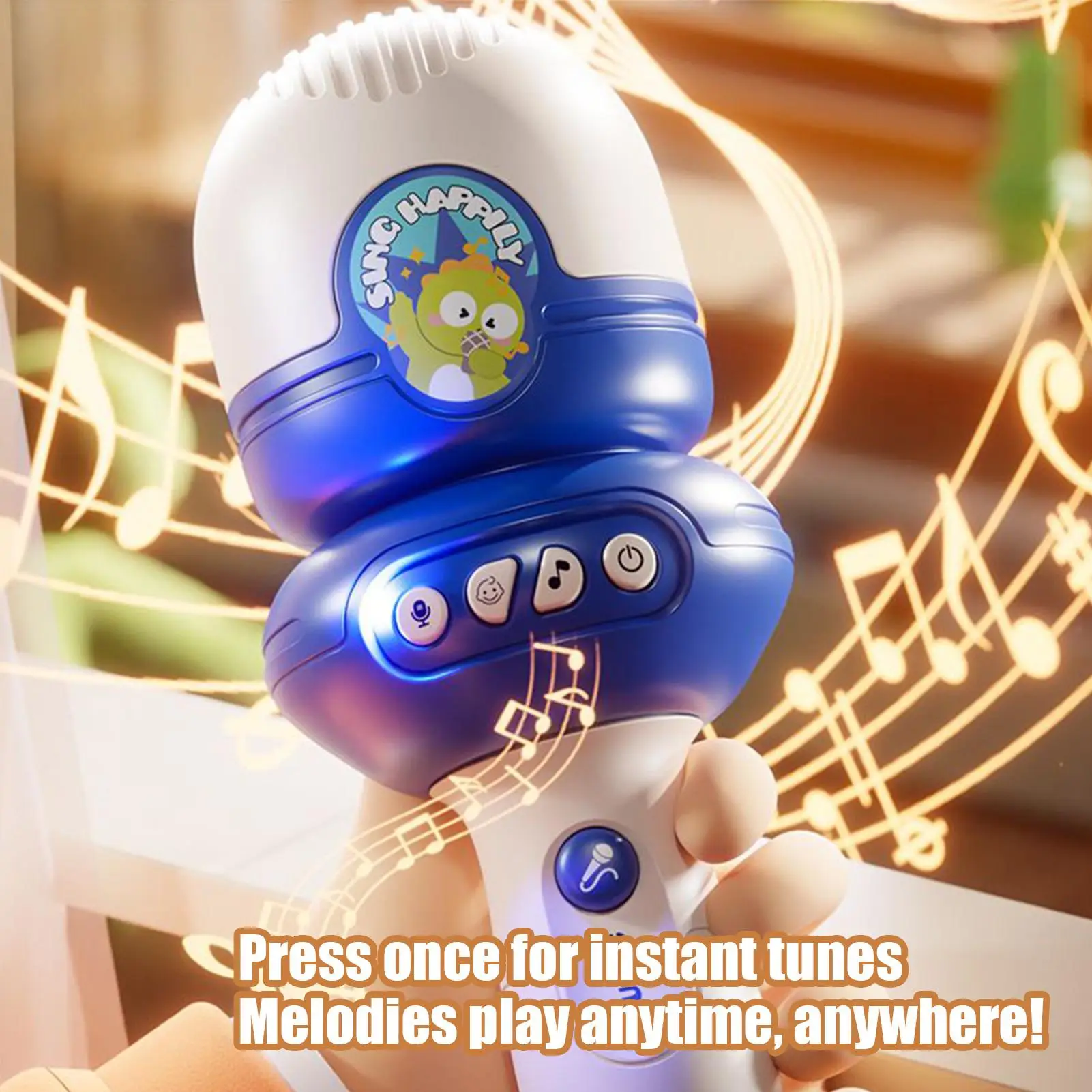 Toy Microphone For Kids Microphone Speaker Kids Voice Changer Toy Voice Changing Singing Device With Recording Function For 3