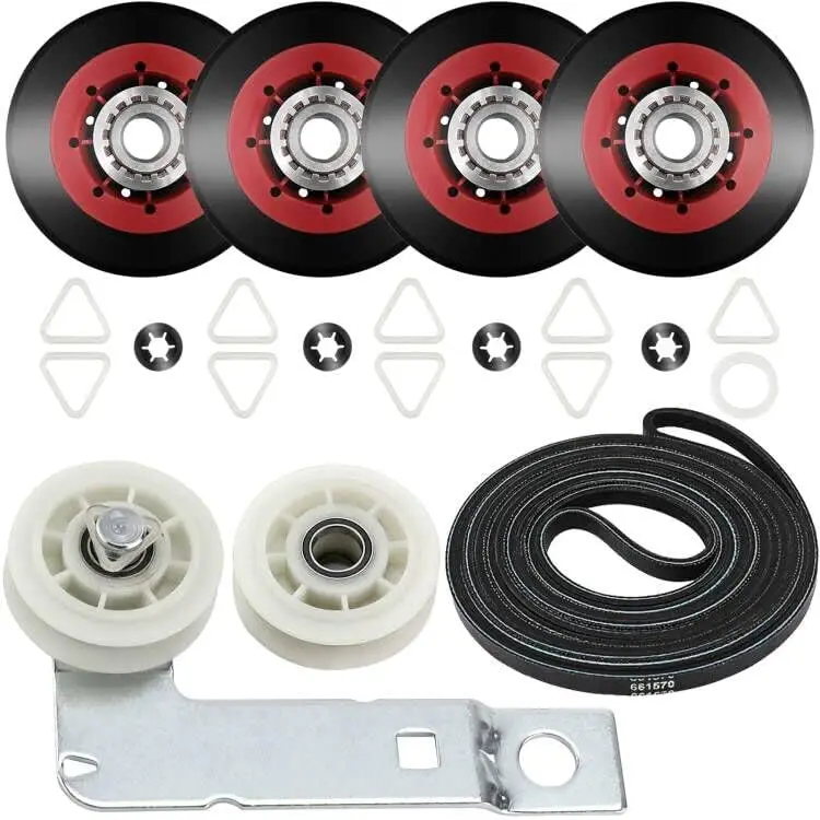 4392067 Dryer Repair Kit & W10837240 Dryer Idler Pulley Replaces Whirlpool Cabrio Duet Kenmore Maytag Bravos XL