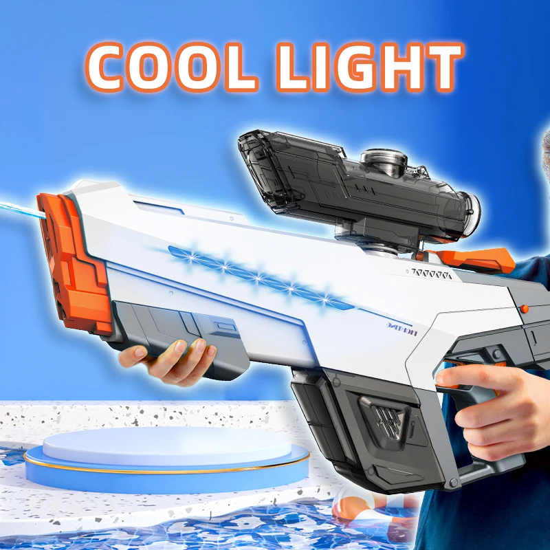 Fully Electric Water Gun Toy Swimming Pool Play Water Adult Pool Toy Outdoor Games High Pressure Water Gun Summer Toys for Kid