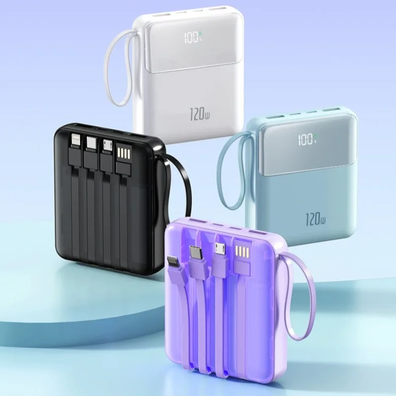 120W Power Bank 20000mAh Capaciteit PD Snel opladen Batterij 3C-certificering Supersnel opladen Mini digitaal display Power Bank