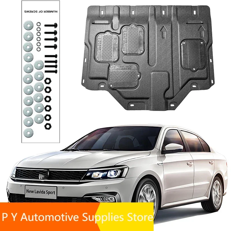 Car Accessories Black Under Engine Guard Mudguard Board Splash Shield Mud Fender Plate Panel For Volkswagen LAVIDA 2018-2022