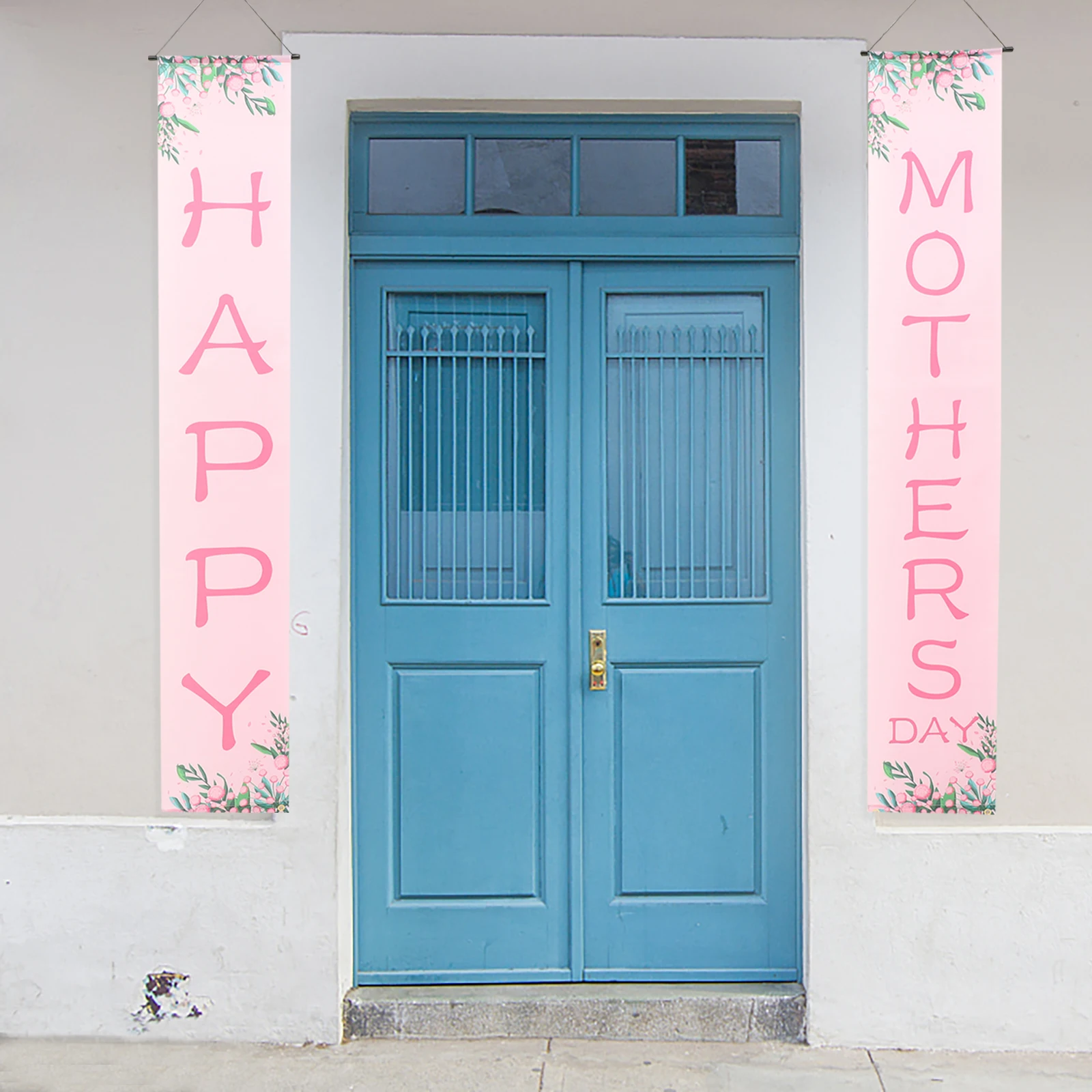 

Couplet Banner Door Banners for Front Mother Day Decoration Mom Gifts Mothers Happy Decorations Porch Polyester Parent-child