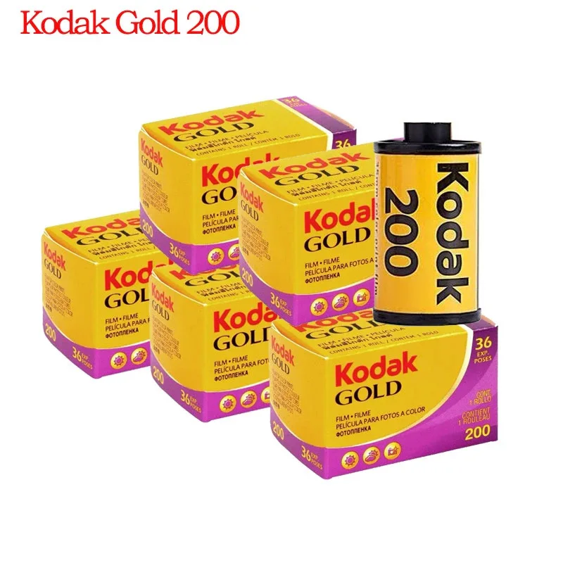 Оригинальная Классическая пленка KODAK GOLD 200, 35 мм, 36 экспозиций в рулоне, подходит для камеры M35/ M38/ F9/ H35 (Срок годности: 2025)