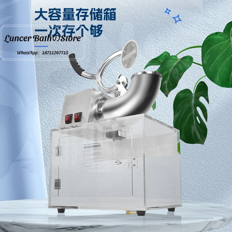 Shaved ice machine, commercial stainless steel small kitchen seafood ice breaker, ice crusher view 3