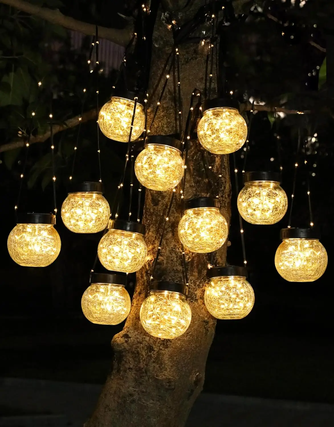 Step Lights Brushed Steel 15cm Hanging Globe Lantern All Weather Yellow