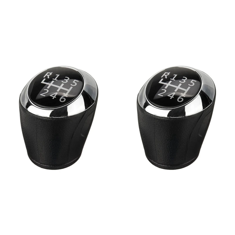 2X 6 Speed Car MT Gear Shift Knob 24108036 For Chevrolet Aveo Sonic T300 2012-2017 24108036