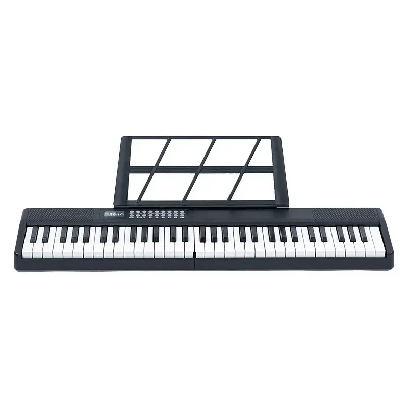 2025 New Portable 61-Key Folding Digital Piano with Semi-Weighted Keys Perfect for Piano Lovers Black Color for Music