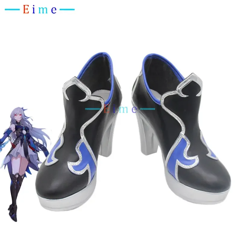 Game Honkai Star Rail Jingliu Cosplay Shoes High Heel PU Leather Shoes Halloween Carnival Boots Cosplay Prop Custom Made