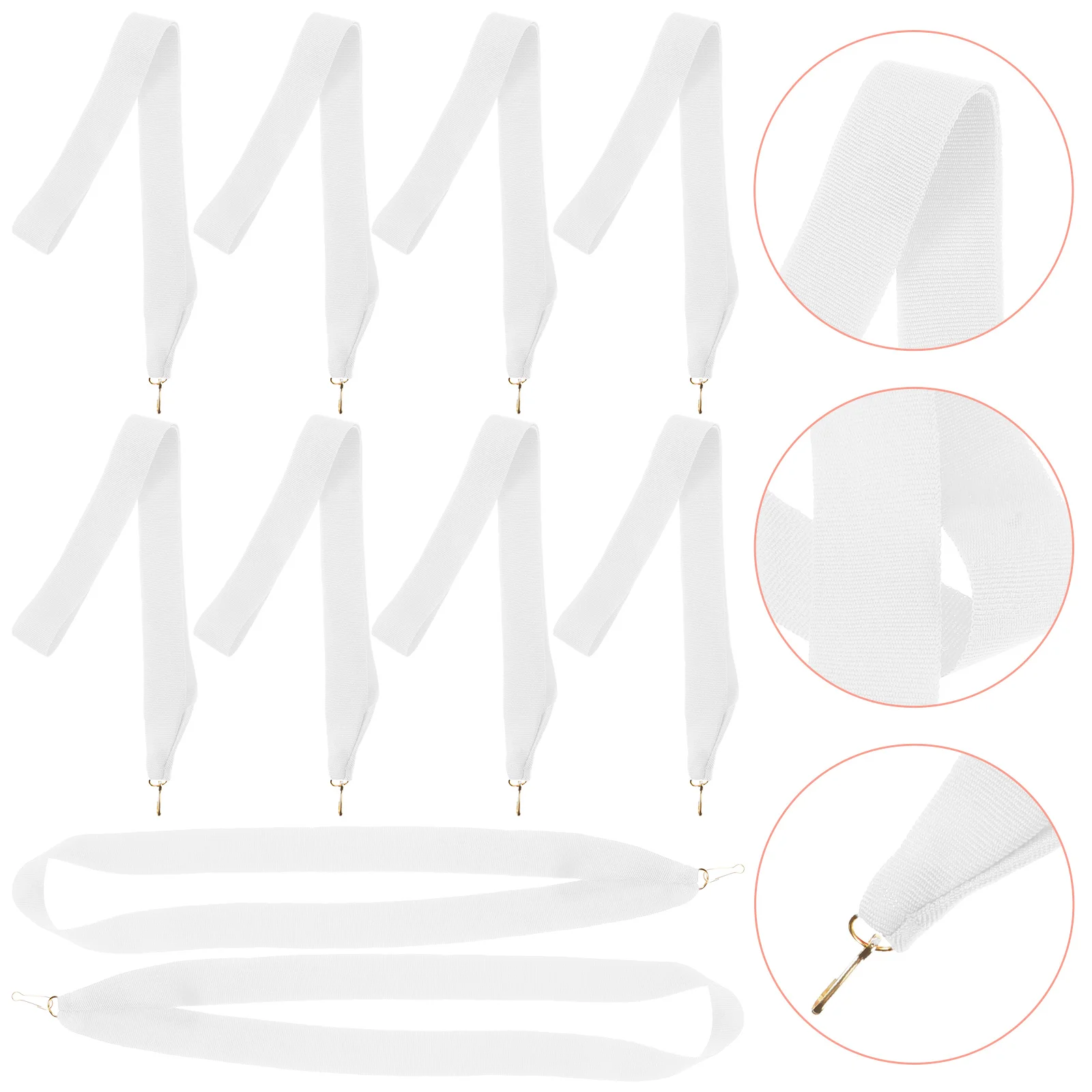 10 Pcs Medal Lanyard Competition Neck Ribbon Multi-function Straps with Clips Award for
