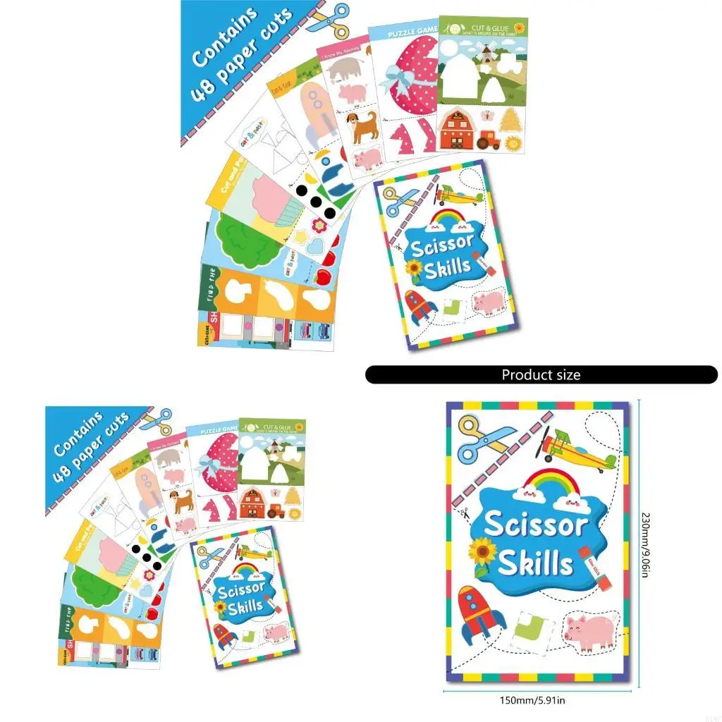 Toddler Friendly Paper Art Craft Book With Patterns For Safe Indoor Activity And Early Childhood Education