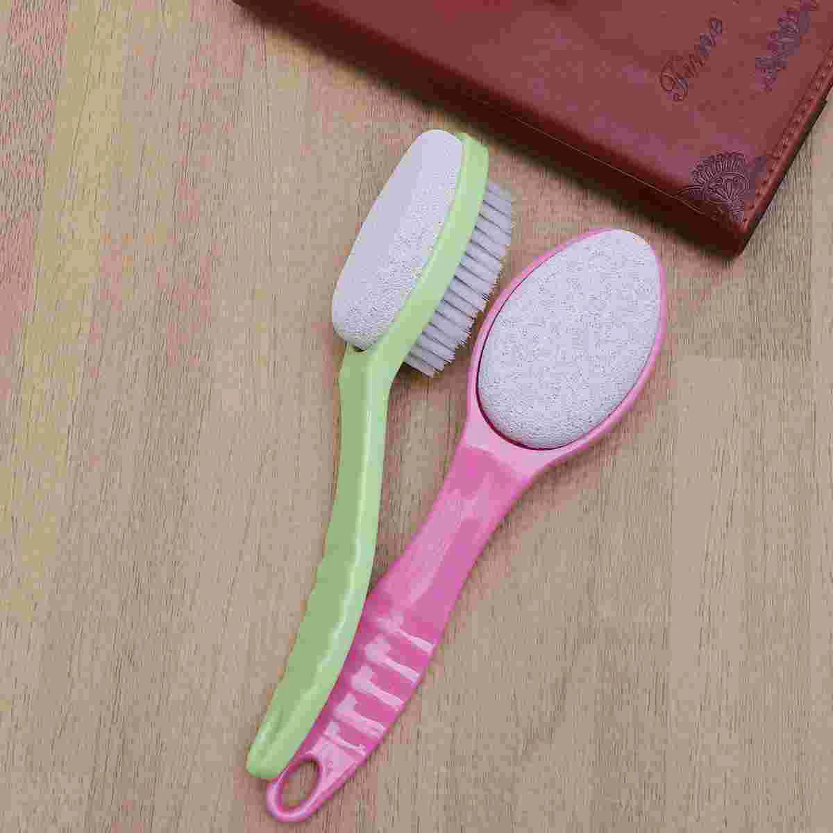 2pcs Dead Skin Remover Mutifunction Feet Files Pedicure Scrubber Rasp Dual Sided for Exfoliates Removes Hard Skin (Random Color)