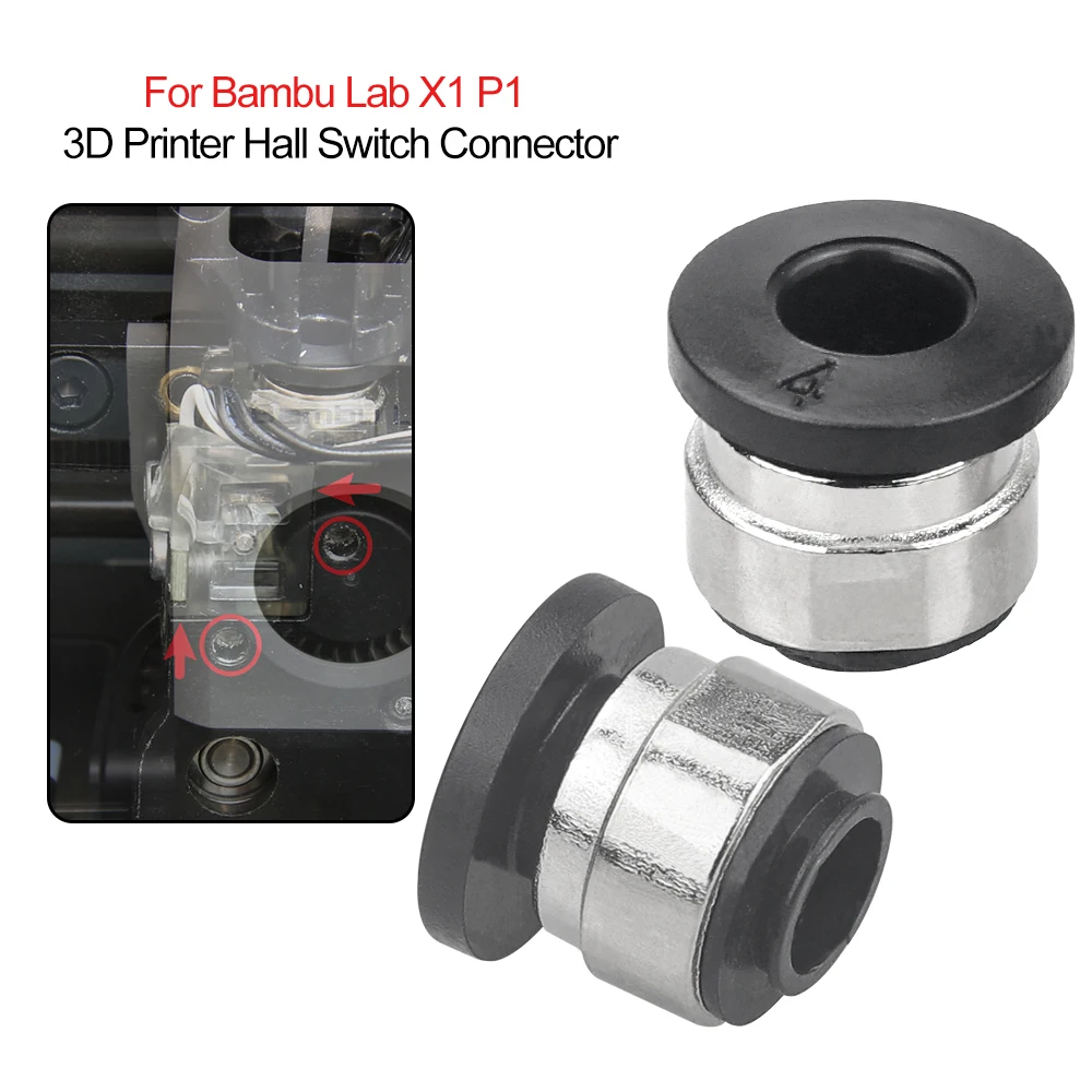 For Bambu Lab X1 P1 4mm 3D Printer Hall Switch Connector Extruder Filament Sensor P1 Series 3D Printer Update Replace Accessory
