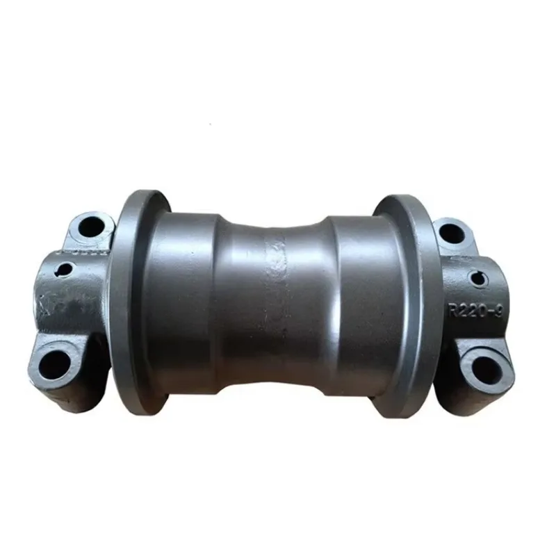 Factory Price Chassis Parts Excavator Track Support Wheel Bottom Roller New Product Black, Yellow HRC52-58 1pc Fast Delivery