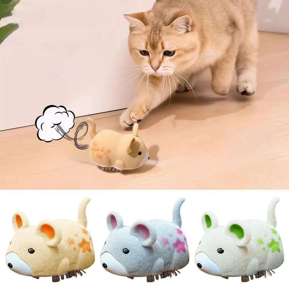 New Interactive Cat Toy Electric Cat Toy Mouse Interactive Electric Hamster Cat Toys Self-Moving Obstacles Avoid Pet Supplies