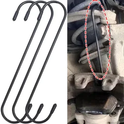 Car Brake Caliper Hooks Auto Brake Caliper Hangers Hooks with Rubber Tips Universal Tools for Brake Bearing Axle Suspension Work