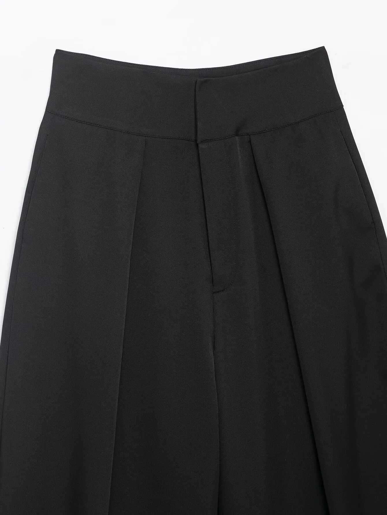 Pantaloni stile palloncino pieghettati a vita alta larghi versatili semplici alla moda casual delle nuove donne invernali 2025