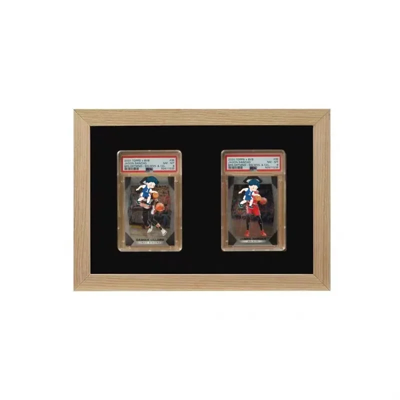 

High Grade Solid Wood Display Frame PTCG Pokemon Rating Card Brick Collect Frame Customized Frame Card Not Included