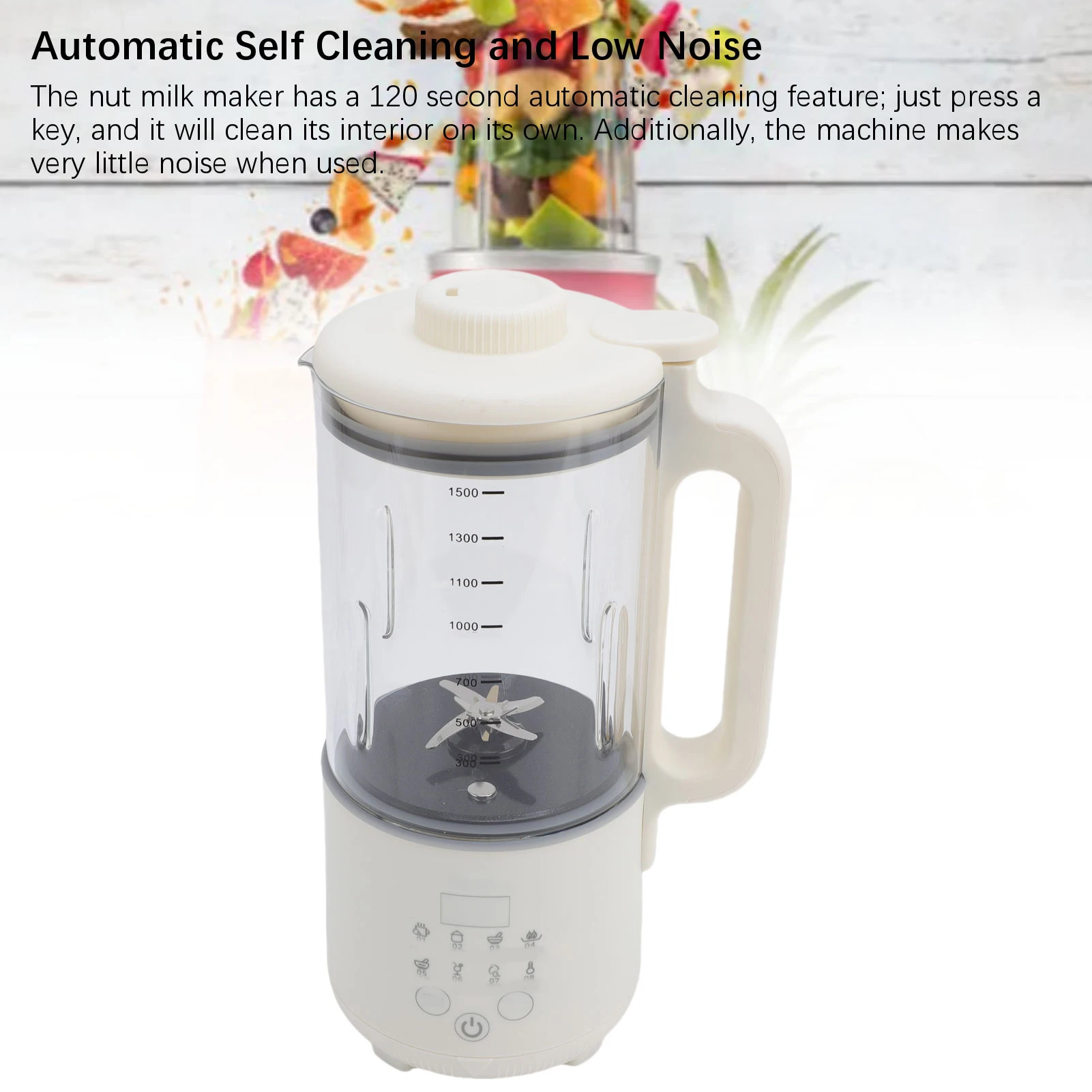 التلقائي صانع حليب الجوز خلاط 1500 مللي 120 واط متعددة الوظائف مصغرة صانع حليب الصويا الصغيرة للمنزل