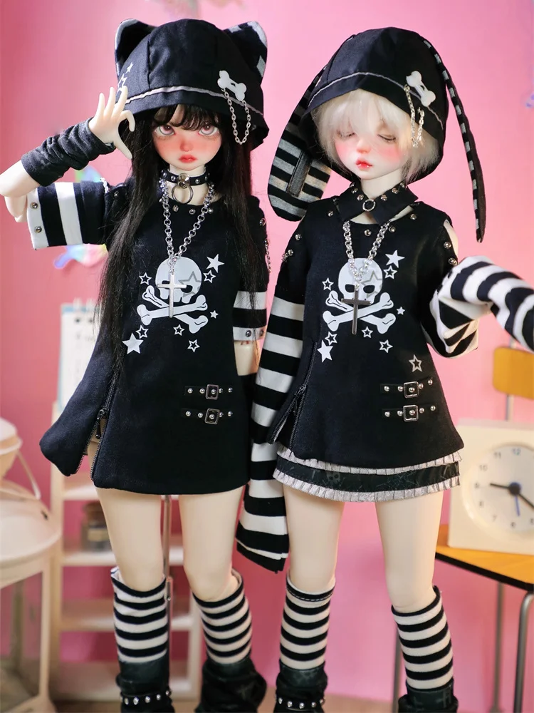 

Новое поступление, Одежда для куклы BJD 1/4, аксессуары для кукол MSD MDD, черная Верхняя деталь, наряд для куклы, подарок, одежда «сделай сам» (без куклы)