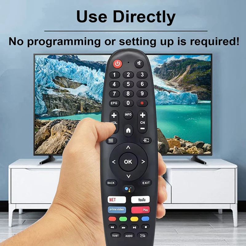 Replace RM-C3408E Voice Remote Control For JVC Smart TV LT-32N3135A EC40V2FA EC32V2HA