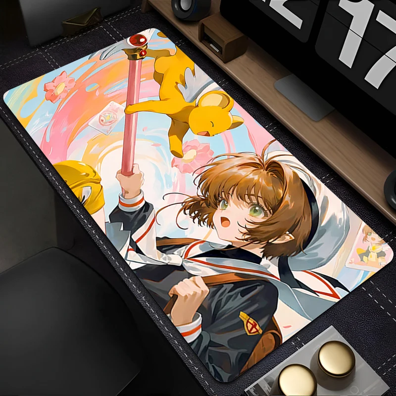 

Mousepad Laptop Rubber Mouse Pad Office C-card Captor Sakura PC Accessories Keyboard Pad Cup Mat Soft Mouse Mat Large Desk Mat