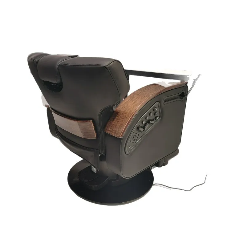 barber shop with armrests Heavy industry haircut Hairdressing chair Smart adjustable haircut sofa Leather hairdressing chair