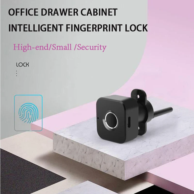 Drawer Fingerprint Lock Triple Cabinet Intelligent Lock Office Desk File Cabinet Safe Drawer Fingerprint Cabinet Lock