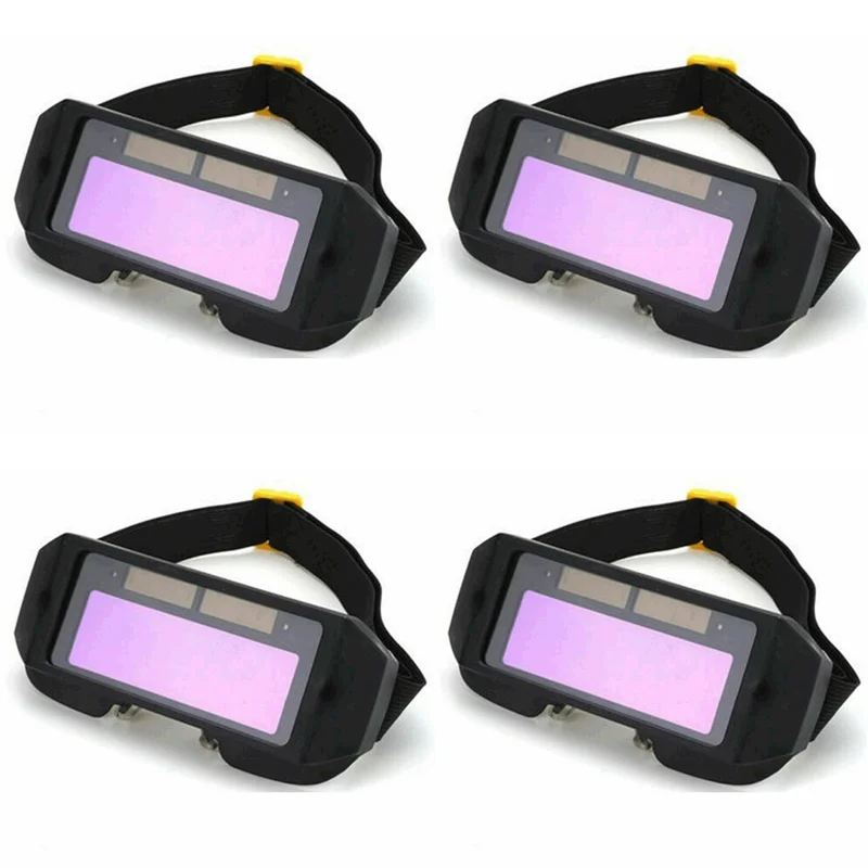 

4X Auto Darkening Welding Helmet Durable Automatic Light Change Anti-Glare Eyes Shied Goggle Glasses Masks Autos Shades