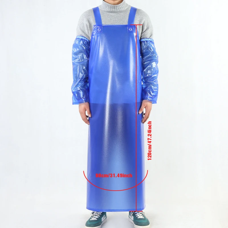 Oil-Proof Beef Tendon Apron Waterproof Oil Resistant Labor Protection Work Wear-Resistant Apron Aquatic Work Clothes Unisex