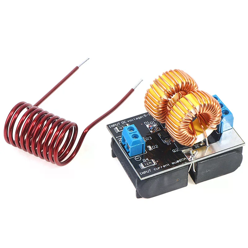 DC 5V-12V 120W Mini ZVS Induction Heating Board Flyback Driver Heater DIY Cooker Ignition Coil