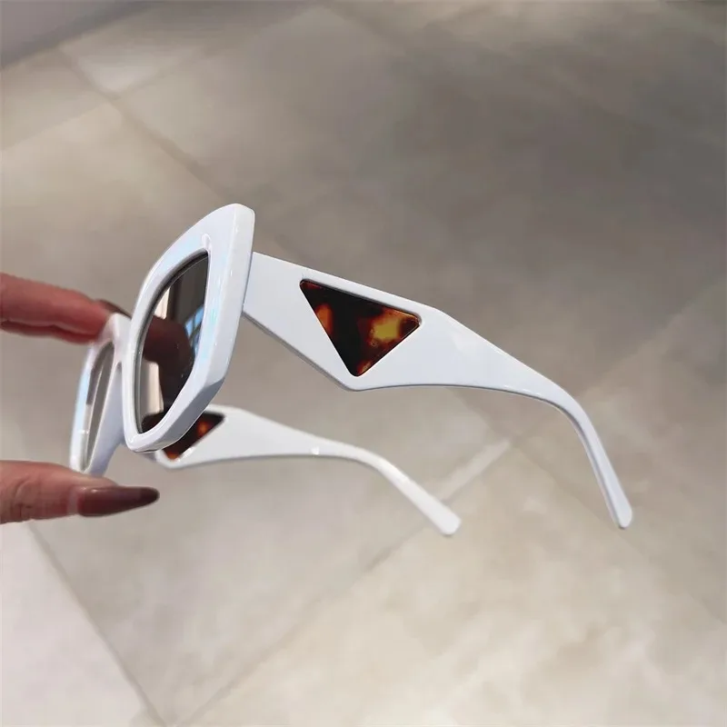 Vintage Brand Designer Polygon Sunglasses Women For Men 2024 Luxury Fashion Sun Glasses Trendy Punk Ladies Orange Big Shades