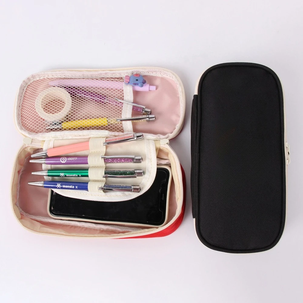 The Powerpuffs Girls Pencil Case Blossom Bubbles Buttercup Student School Stationery Bags Women Travel Makeup Pouch Kids Gift view 5