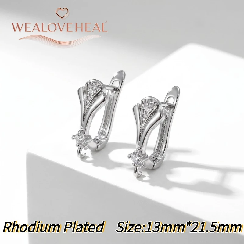 Handgefertigte DIY-Ohrringkomponenten, Modische 18K Vergoldete Messing-Ohrhaken, Hochwertige Ohrringverschlüsse und Zubehör – Detail 25