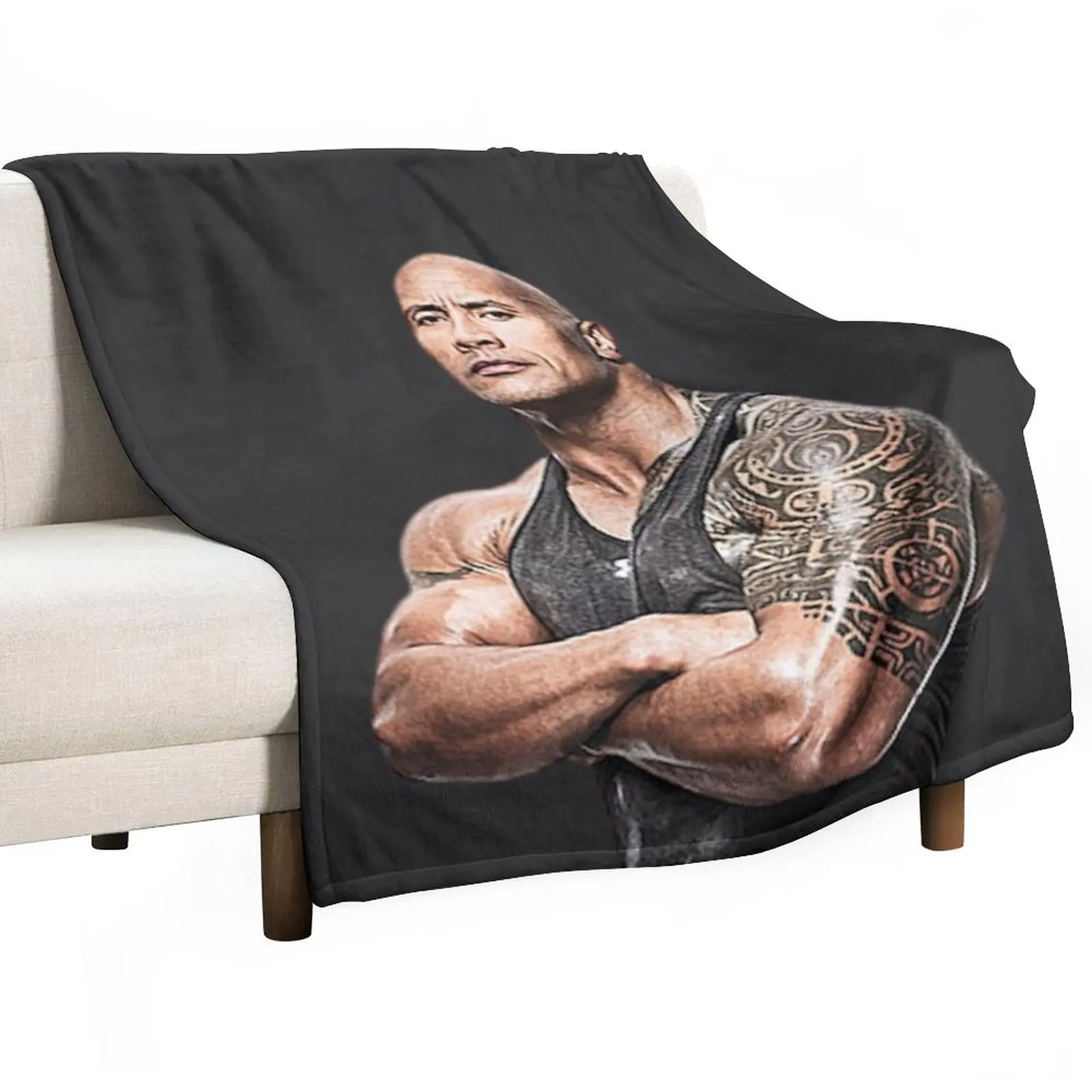 CAN YOU SMELL WHAT THE ROCK IS COOKING Throw Blanket Thin Blankets throw blanket for sofa fluffy blanket