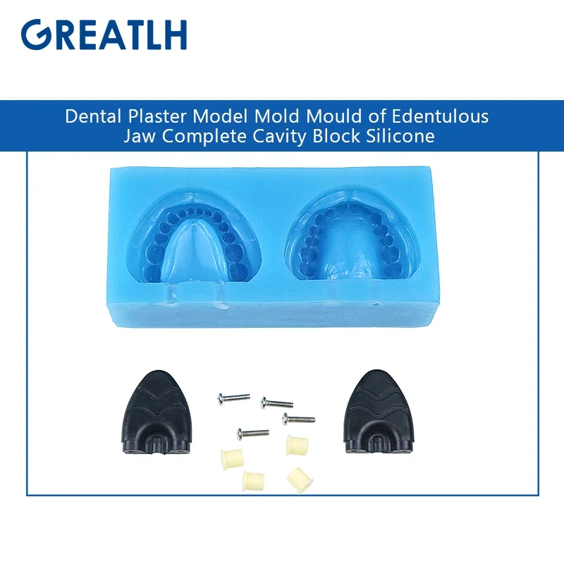 Plaster Mold Edentulous Jaw Base Silicon Complete Block Dental Silicone Mold Dental Lab Tools Materials