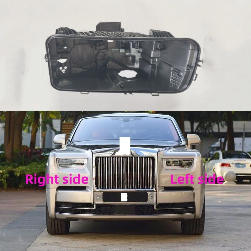 For Rolls-Royce Phantom VIII Cullinan Headlamp Base Headlight Rear shell Headlight House Black rear shell