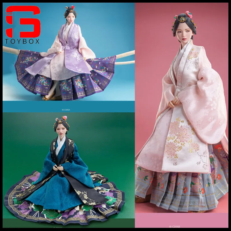 I8Toys I8-C006 1/6 Ming Dynasty Female Head Sculpt Costume Model Set Fit 12'' Soldier Action Figure Body Dolls In Stock