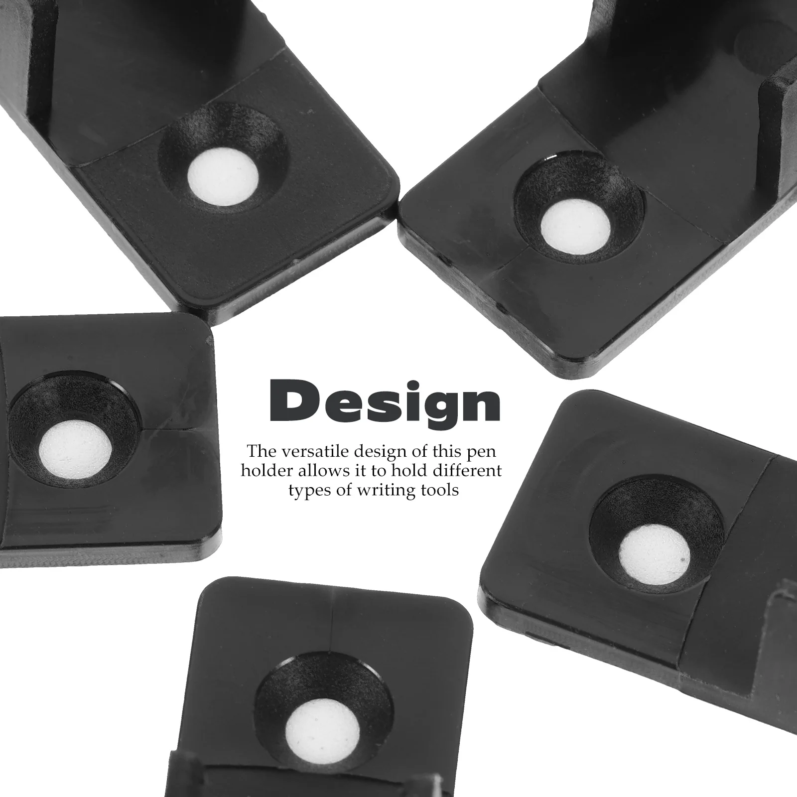 

20 Pcs Pen Holder Clip Pencil Holders Adhesive Clips Whiteboard Marker Clamp for Pens Accessories Plastic Penholder Office